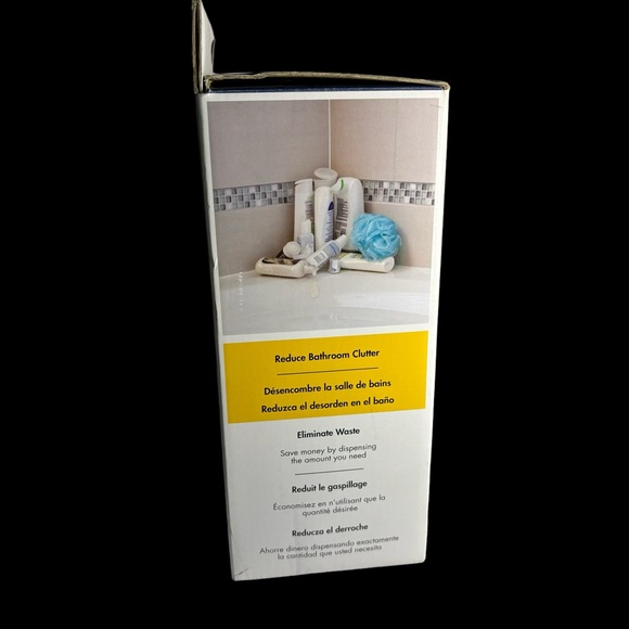 Better Living Shower Trio Dispenser Shampoo Conditioner Shower Gel. Box is 9”x7” - Picture 2 of 8